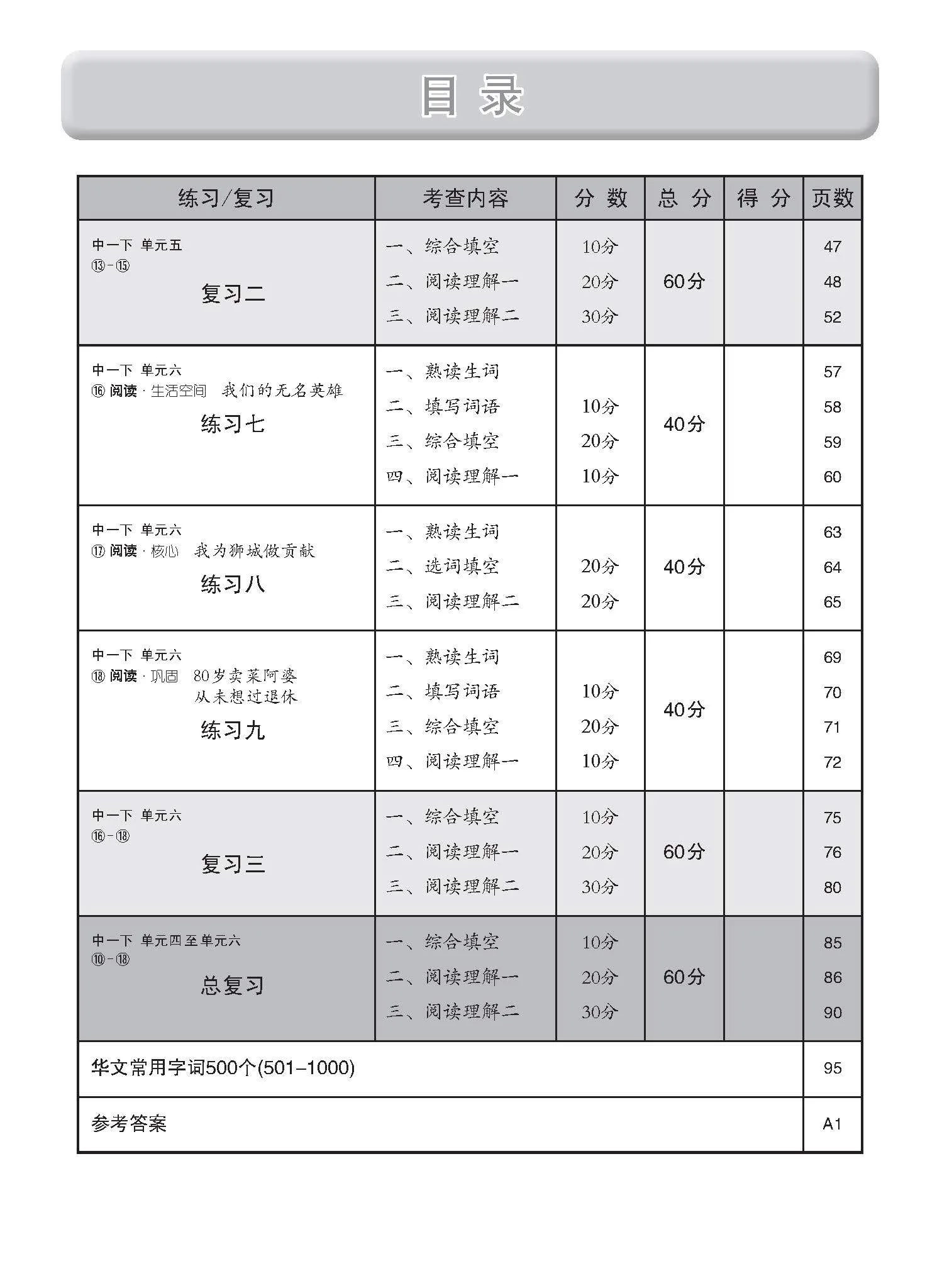 中学一年级 G2华文 每课必练 (一下) / Topical Lesson Practice For Secondary 1B [G2 Chinese] - Image 3