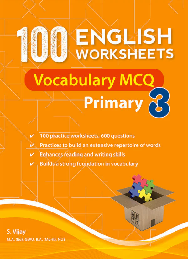 100 English Worksheets Primary 3 – Vocabulary MCQ