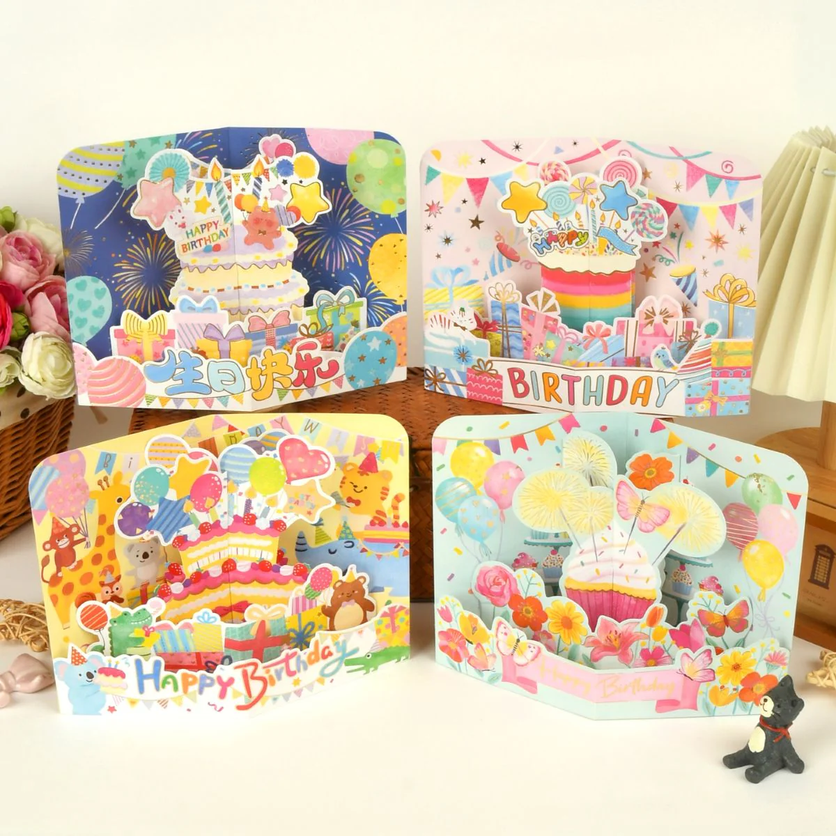 3D Birthday Cards Wish 2510