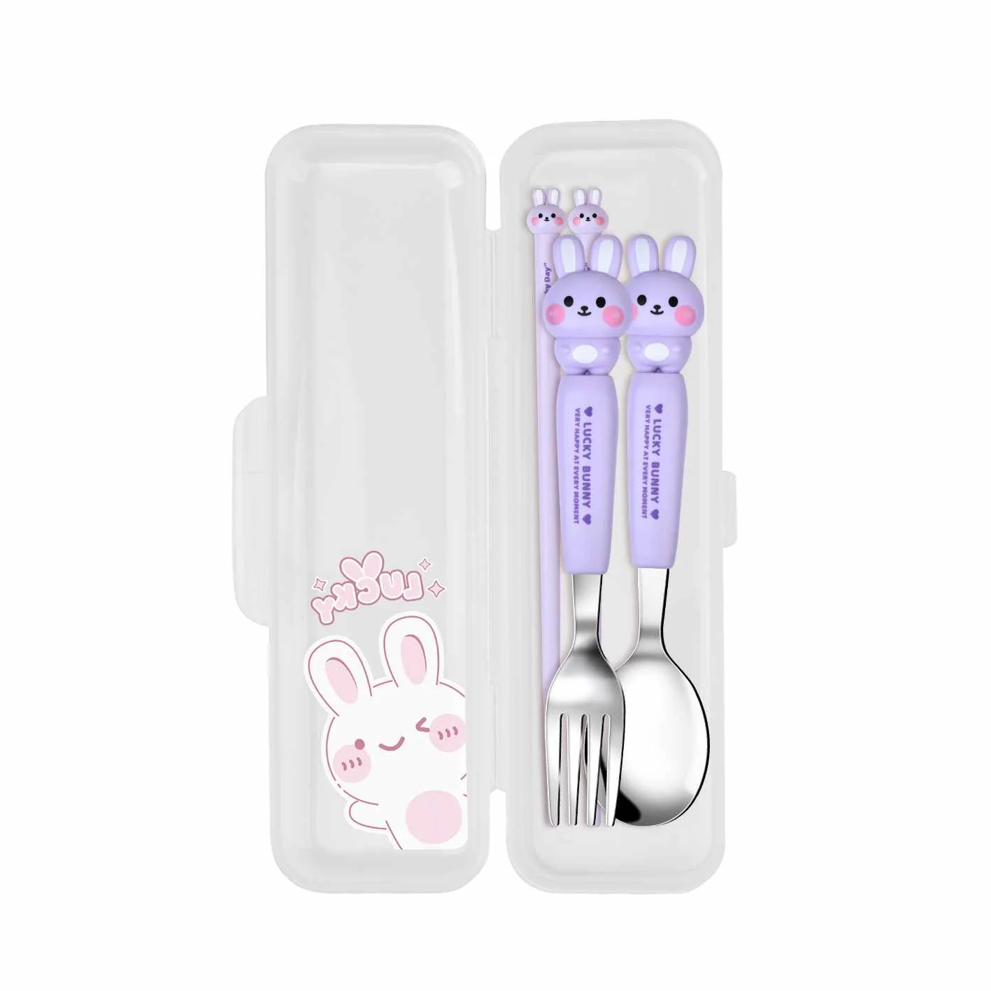 3IN1 CUTLERY SET RABBIT DCS2067CSK - Image 2