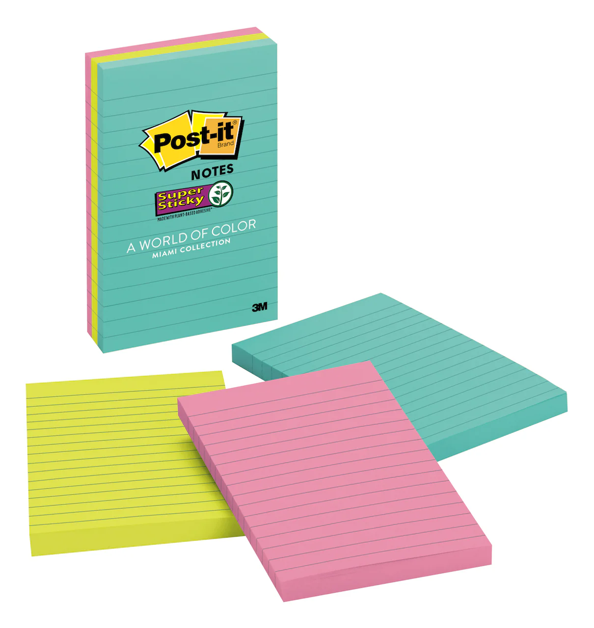 3M Post-It Super Sticky Lined Notes 660-3SSMIA, 4X6" - Image 2