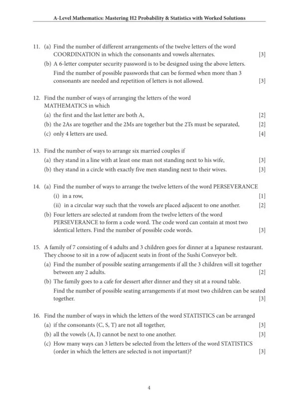 A-Level Mathematics Mastering H2 Probability & Statistics With Worked Solutions - Image 5