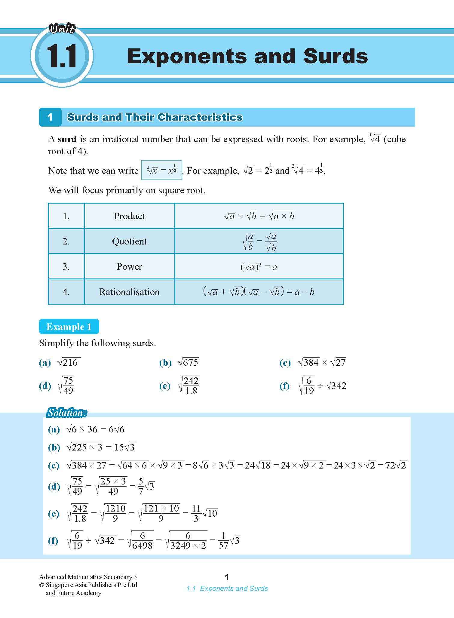 Advanced Mathematics For G3 and IP Students Secondary 3 - Image 4