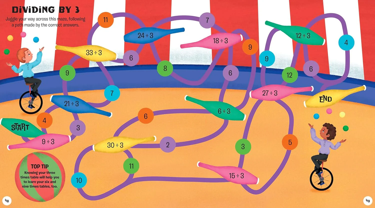 Amazing Maths Mazes: Times Tables: Solve the Maths Problems to Race Through the Mazes! (Paperback) - Image 4
