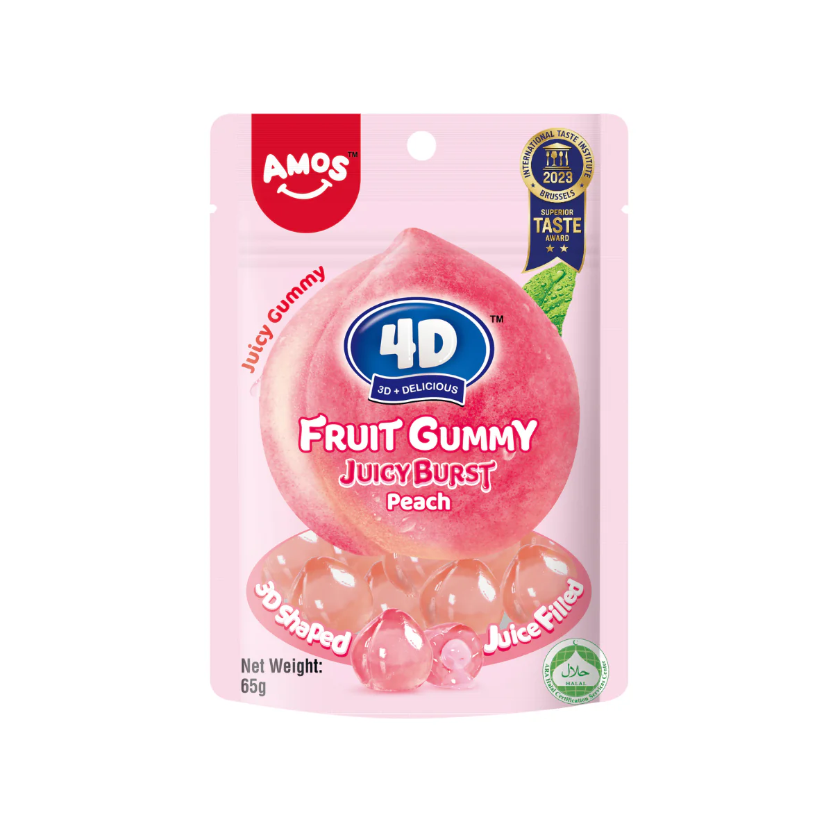 Amos 4D Fruit Gummy 65G - Image 3