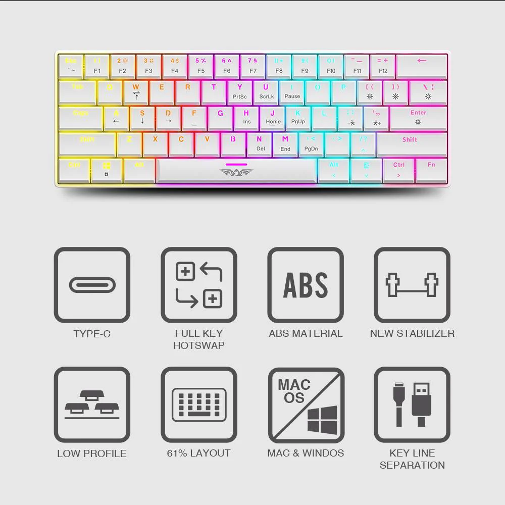Armaggeddon SMK1C Modular Mechanical Keyboard (Clicky) - Image 7