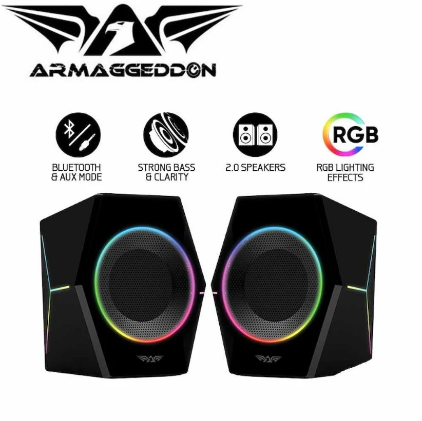 Armaggeddon Sonic Pulse 2.0 Gaming Speaker - Black