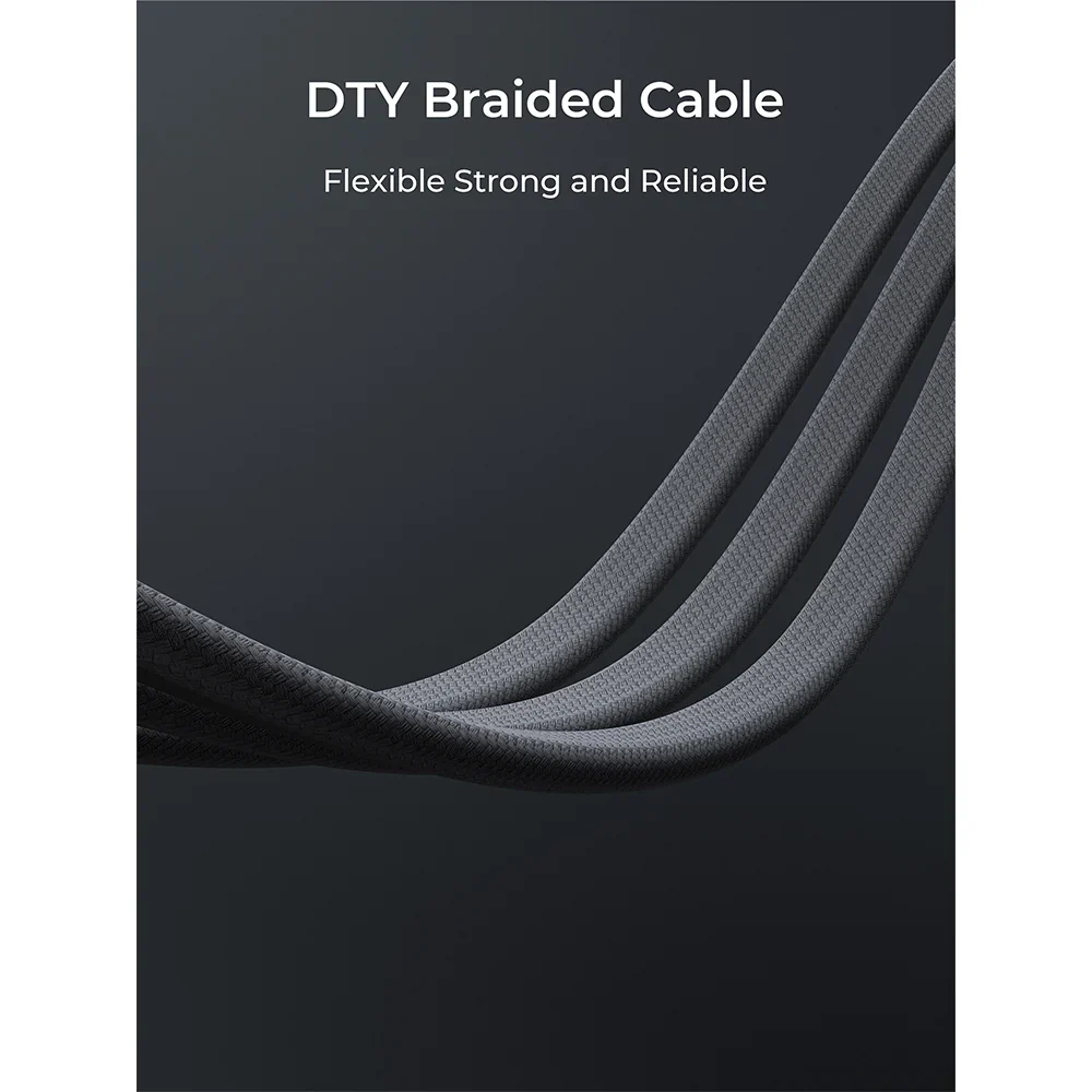 Aukey CB-DCC145 Circlet Blink 140W 1m DTY Braided USB-C to USB-C Magnetic Cable - Image 5