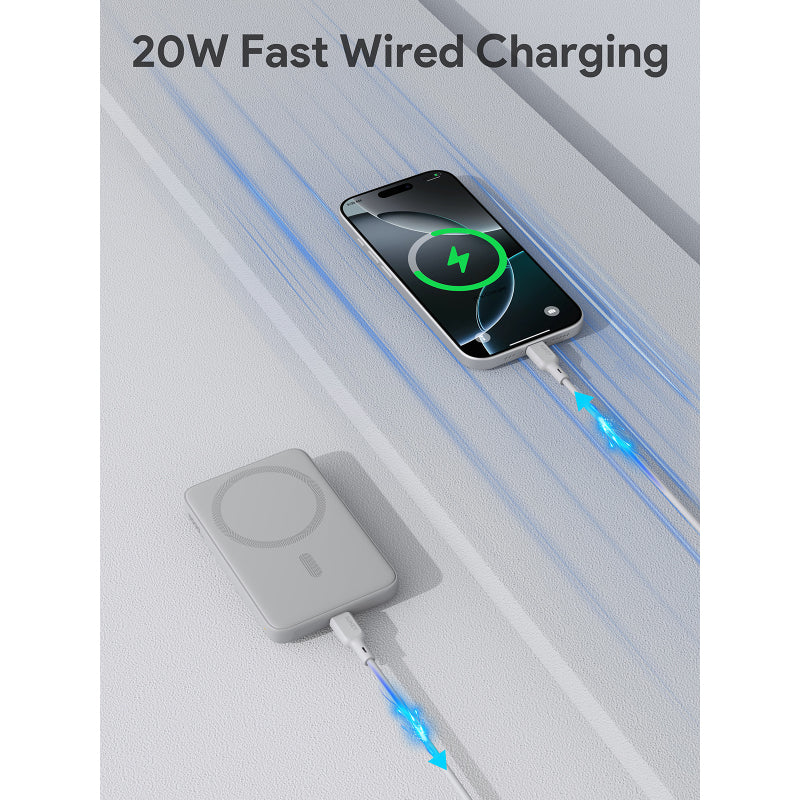 Aukey PB-MS03 5000mAh Magnetic Wireless Charging Power Bank - Image 4