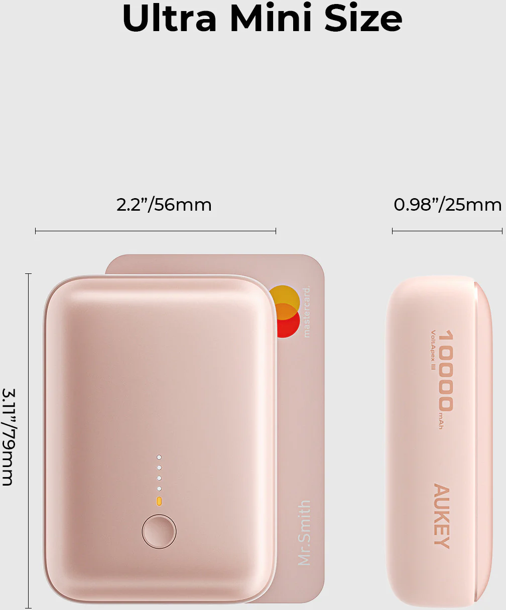 AUKEY Spark Mini 10000mAh (PB-Y55) - Pink - Image 2