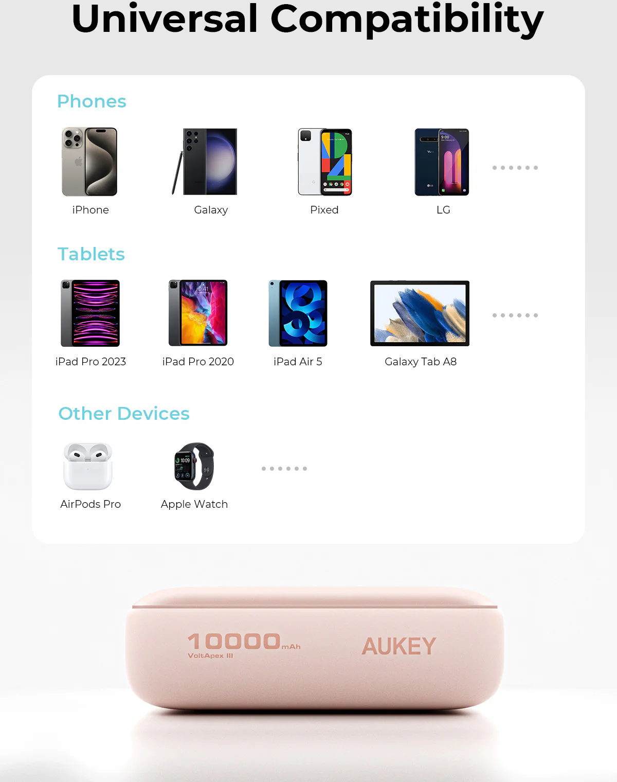 AUKEY Spark Mini 10000mAh (PB-Y55) - Pink - Image 5