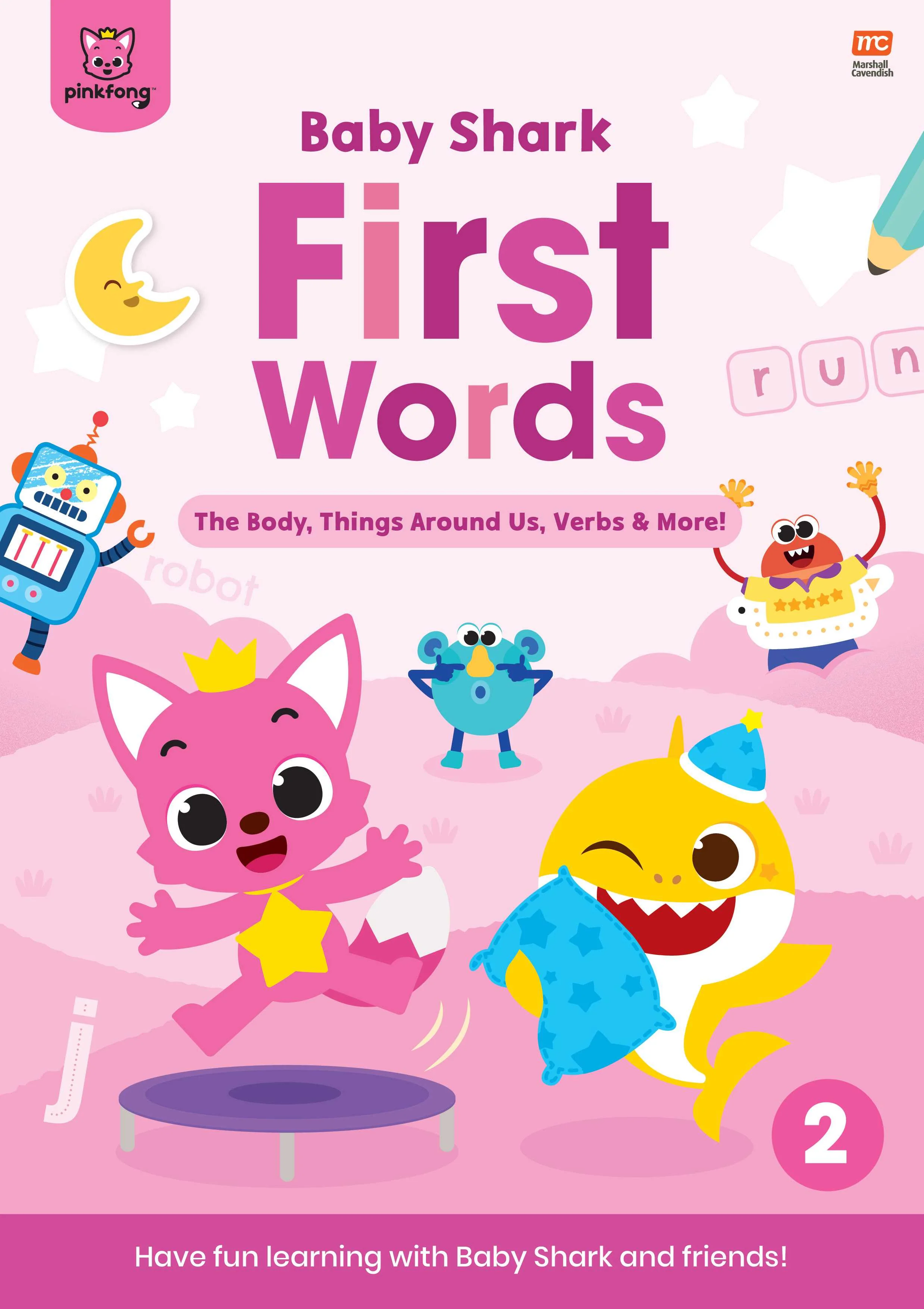 Baby Shark First Words Activity Book 2: The Body, Things Around Us, Verbs & More