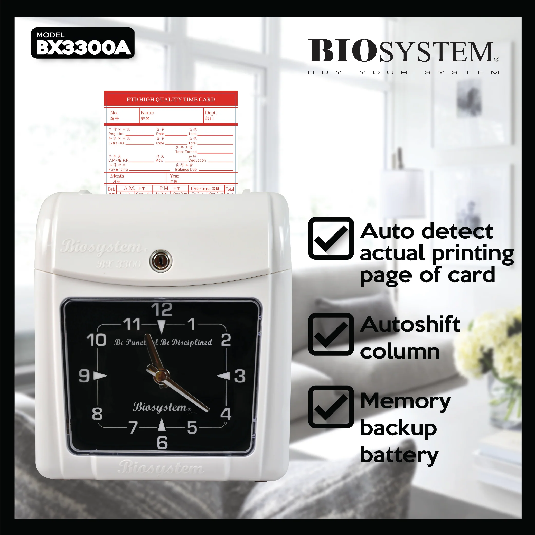Biosystem Time Recorder