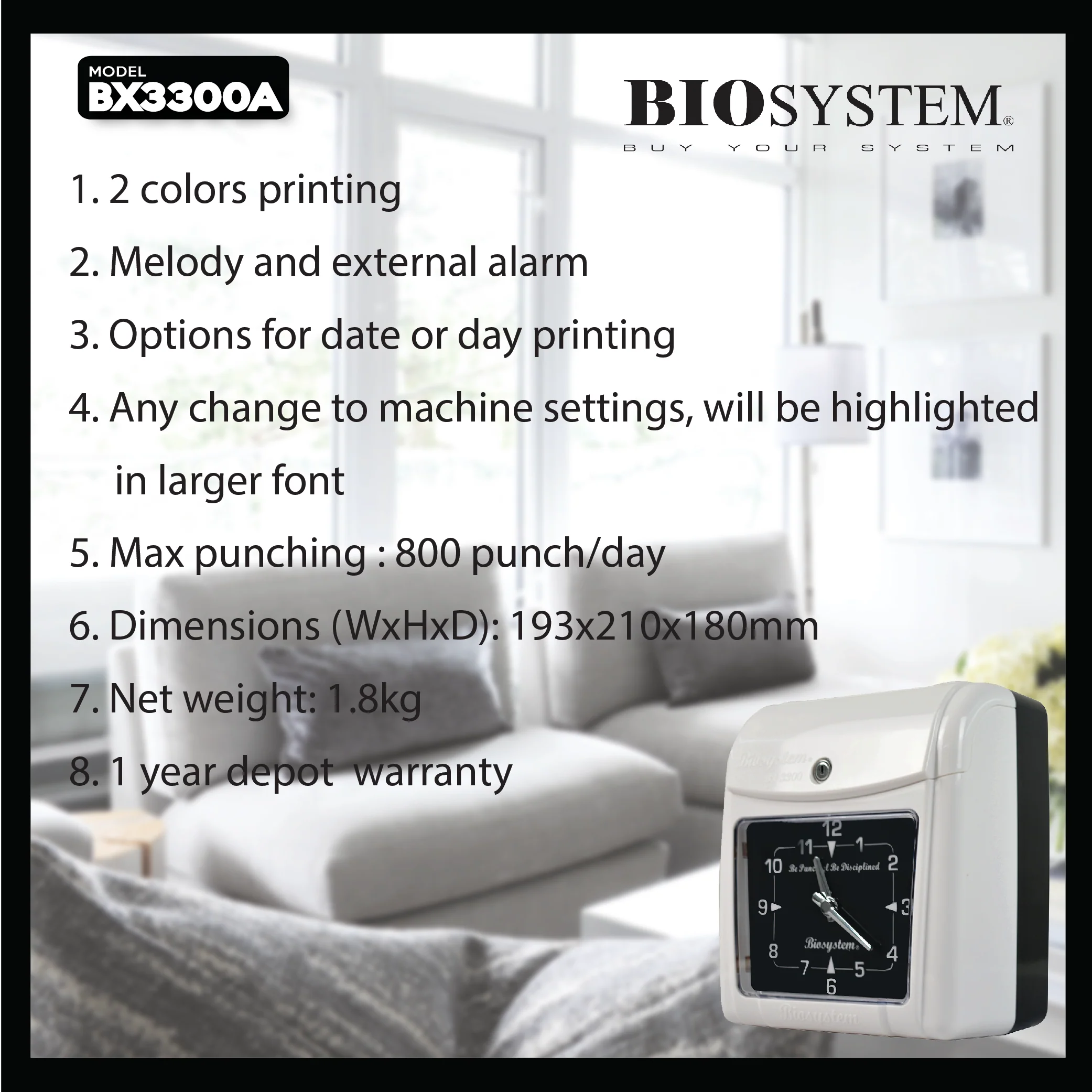 Biosystem Time Recorder - Image 4