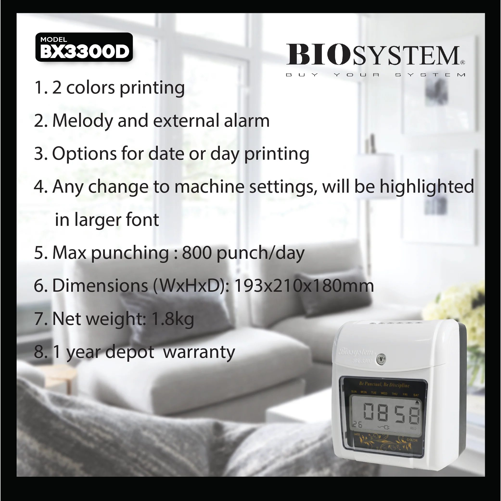 Biosystem Time Recorder - Image 8