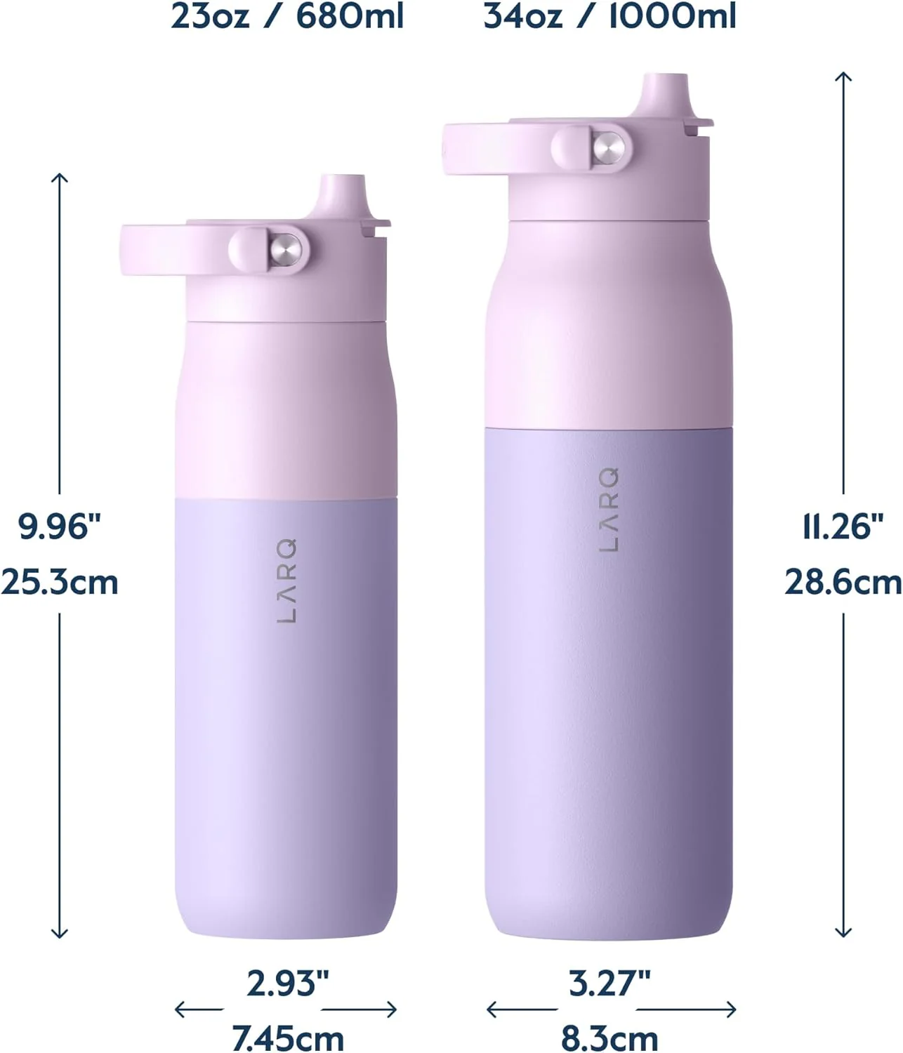 Larq Swig Top 680ml / 23oz Bottle - Granite White - Image 13
