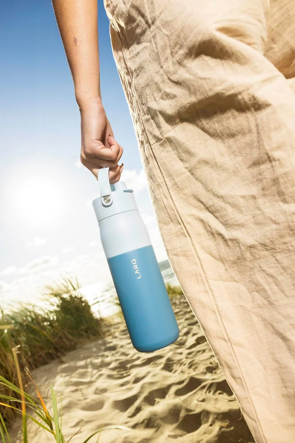 Larq Swig Top 680ml / 23oz Bottle - Granite White - Image 20