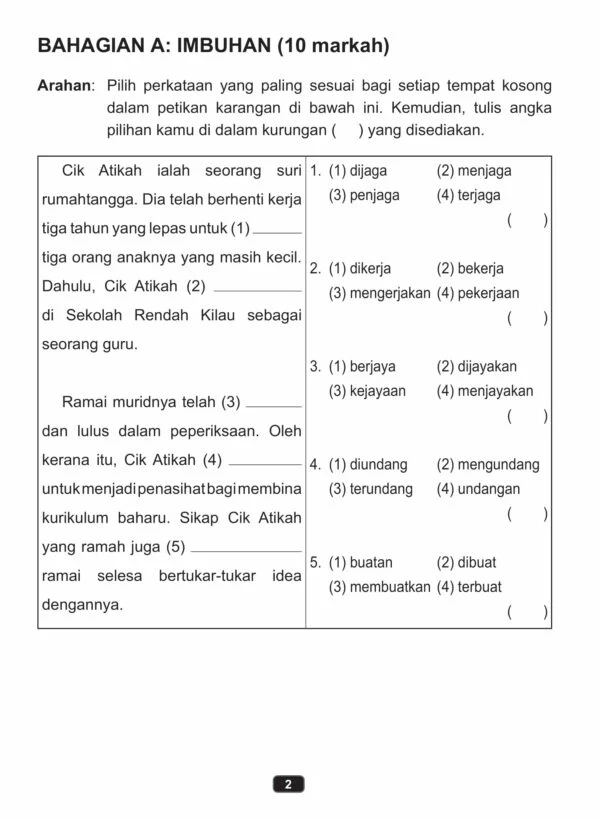 Buku Latihan Peperiksaan Cekap Darjah 4 - Image 3