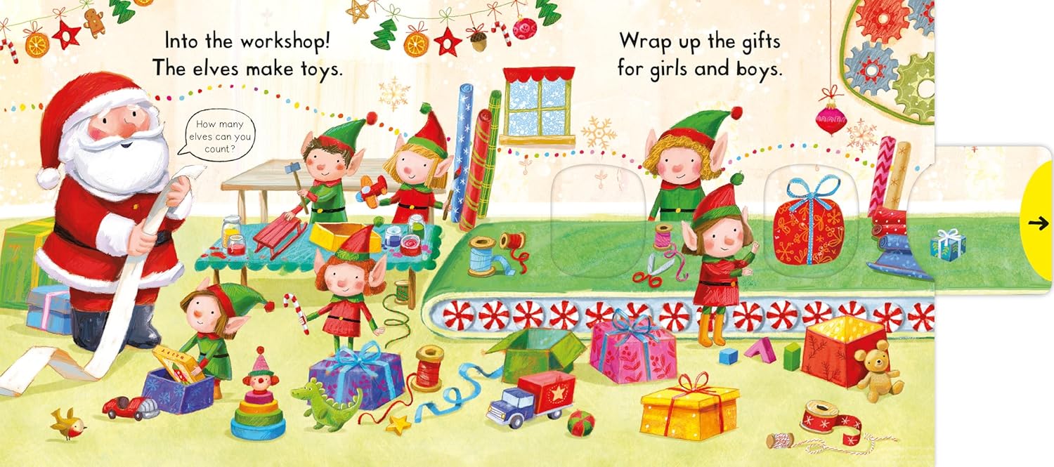 Busy Santa: A Push, Pull, Slide Book - the perfect Christmas gift for toddlers! - Image 5