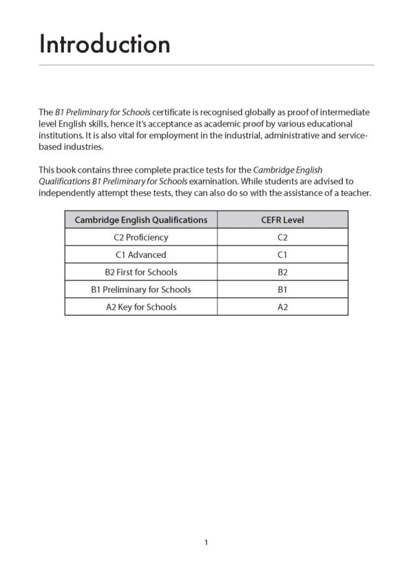 Cambridge English Qualification B1 Preliminary for Schools PET - Image 3