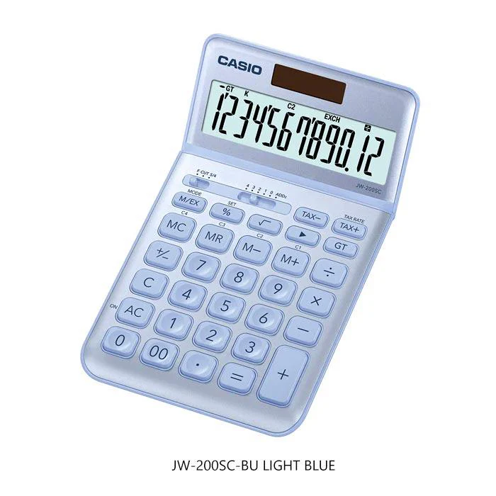 Casio 12D STYLISH Calculator JW-200SC-BK Black - Image 13