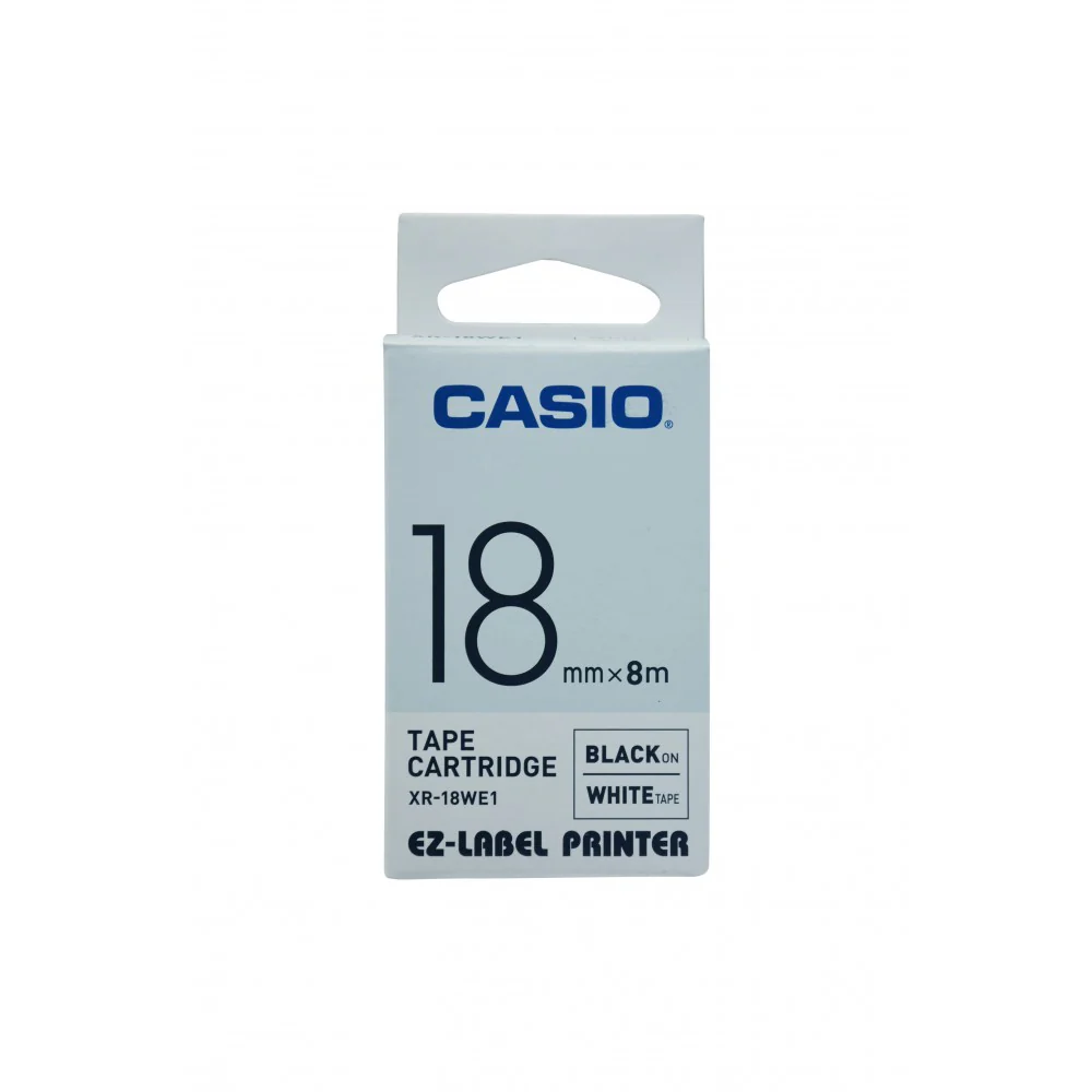 Casio Cart Tape XR-18GN1 Blk/Green 18mm - Image 3