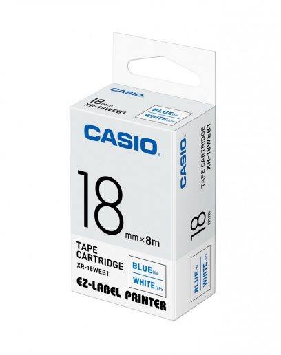 Casio Cart Tape XR-18GN1 Blk/Green 18mm - Image 8