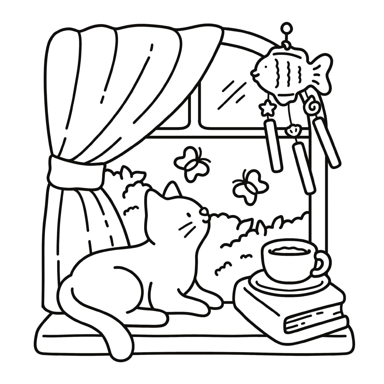 Cat Moments: Meow Life Coloring Book (Paperback – Coloring Book) - Image 2