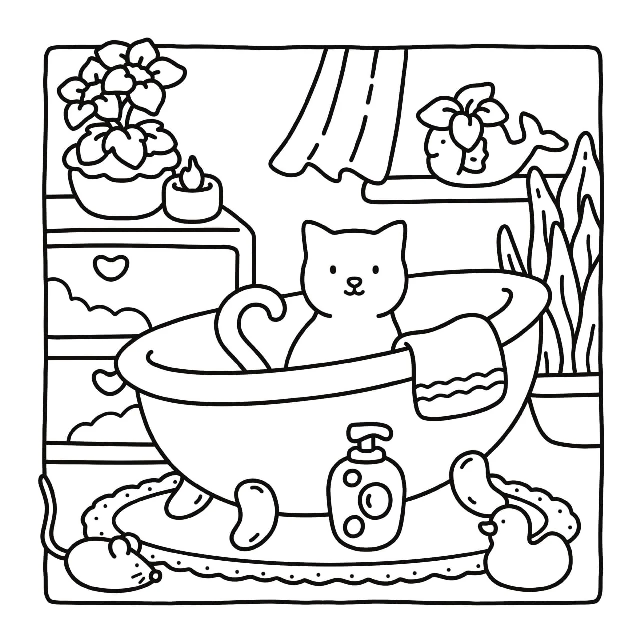 Cat Moments: Meow Life Coloring Book (Paperback – Coloring Book) - Image 3