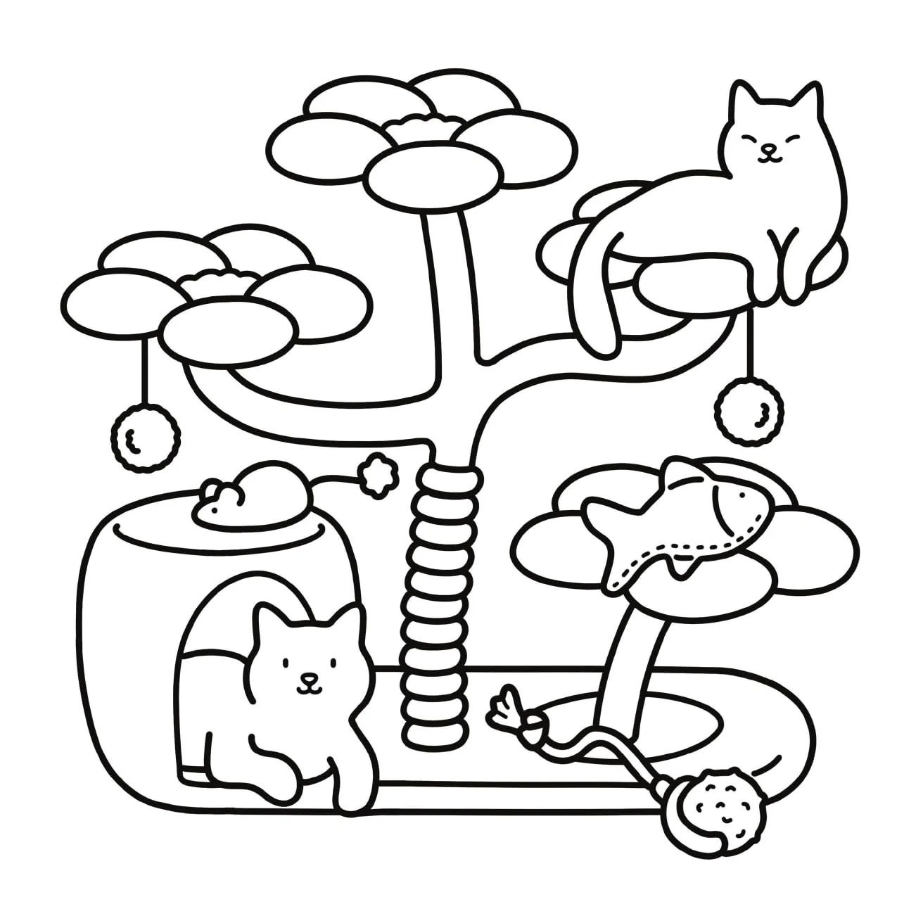 Cat Moments: Meow Life Coloring Book (Paperback – Coloring Book) - Image 4