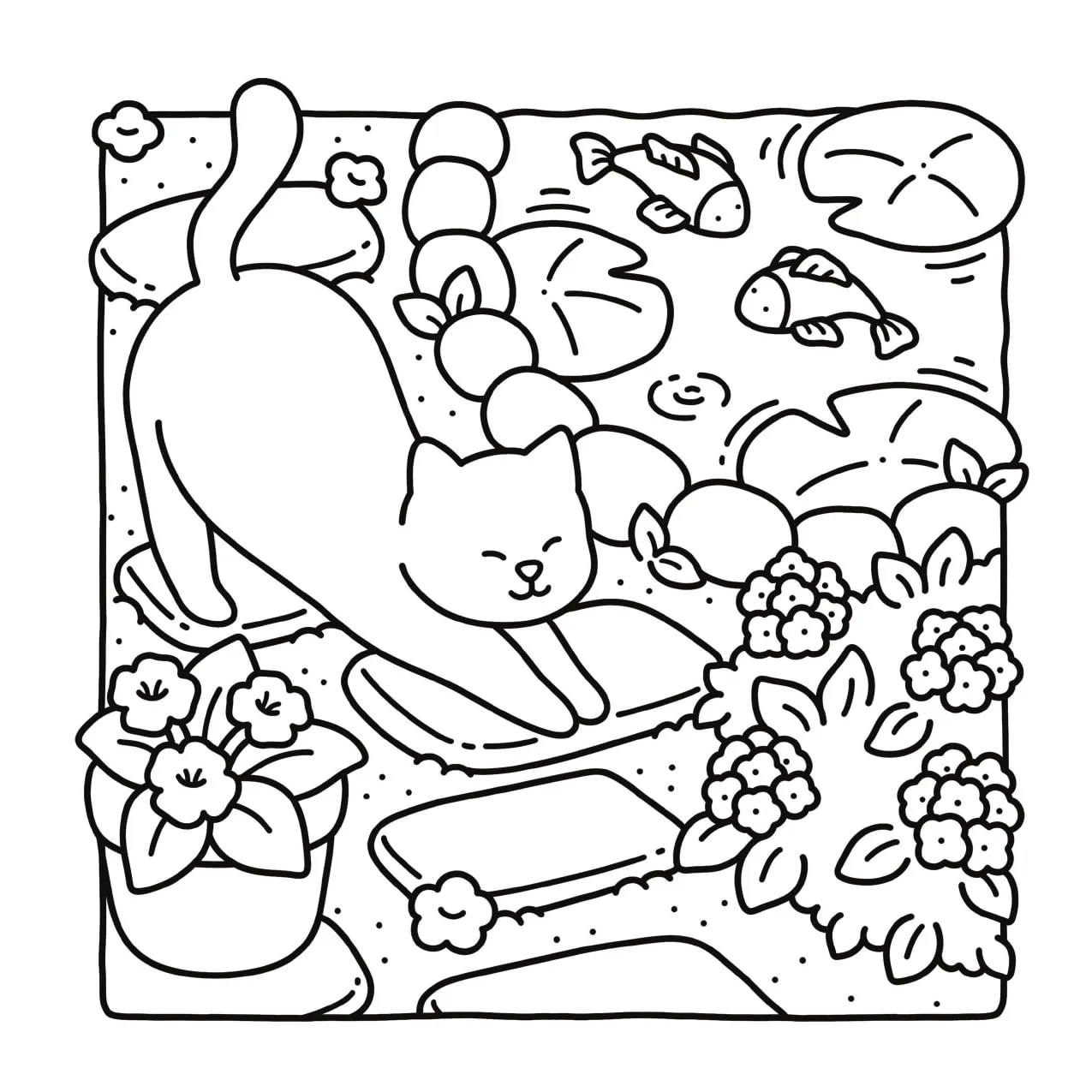 Cat Moments: Meow Life Coloring Book (Paperback – Coloring Book) - Image 5