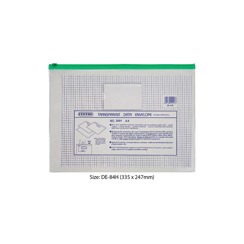 Centre Pvc Zip Bag A4 - Image 3