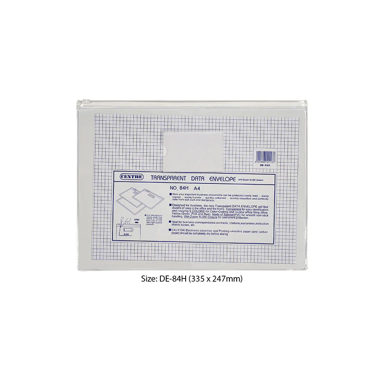 Centre Pvc Zip Bag A4 - Image 5