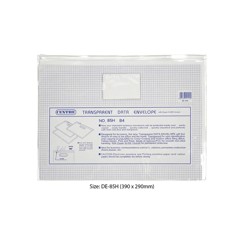 Centre Pvc Zip Bag  B4 - Image 5