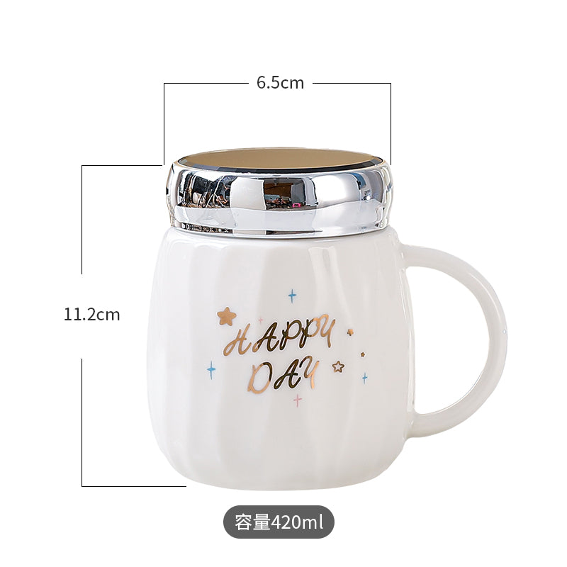 CERAMIC MUG WHITE W LID 23342 - Image 5