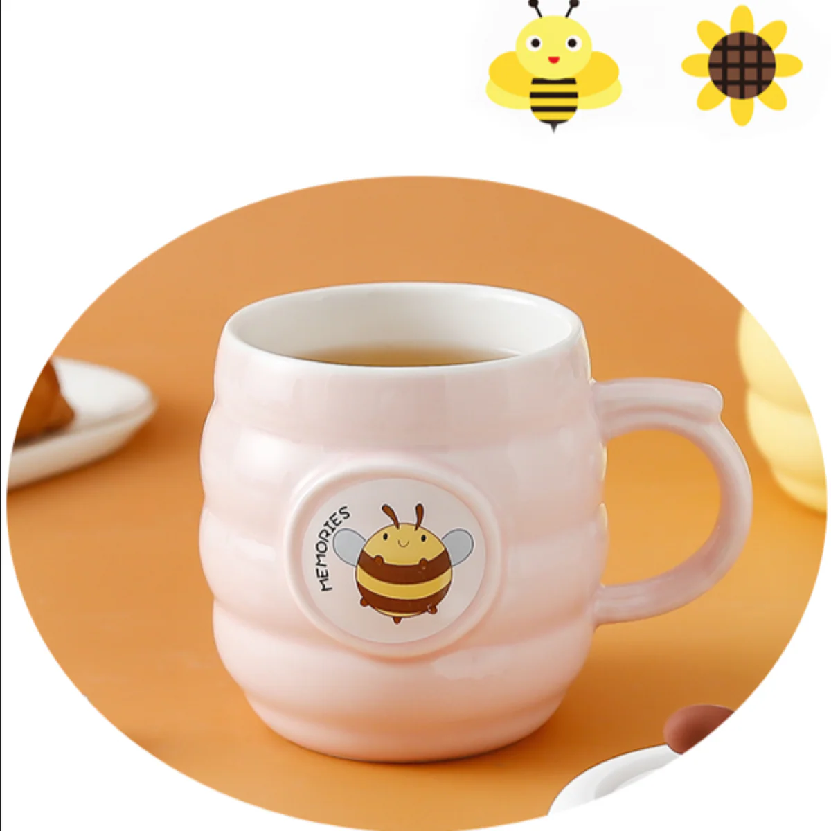 Ceramic Mug With Lid 450ml GS578 - Image 2