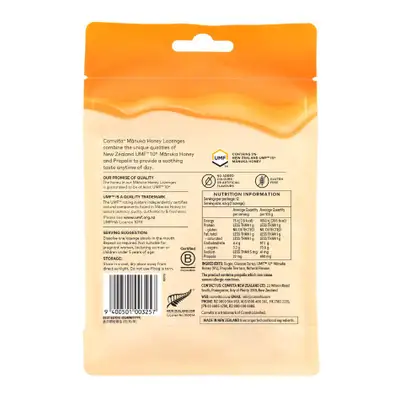 Comvita Manuka Honey Lozenges With Propolis - Zesty Lemon 12S - Image 2