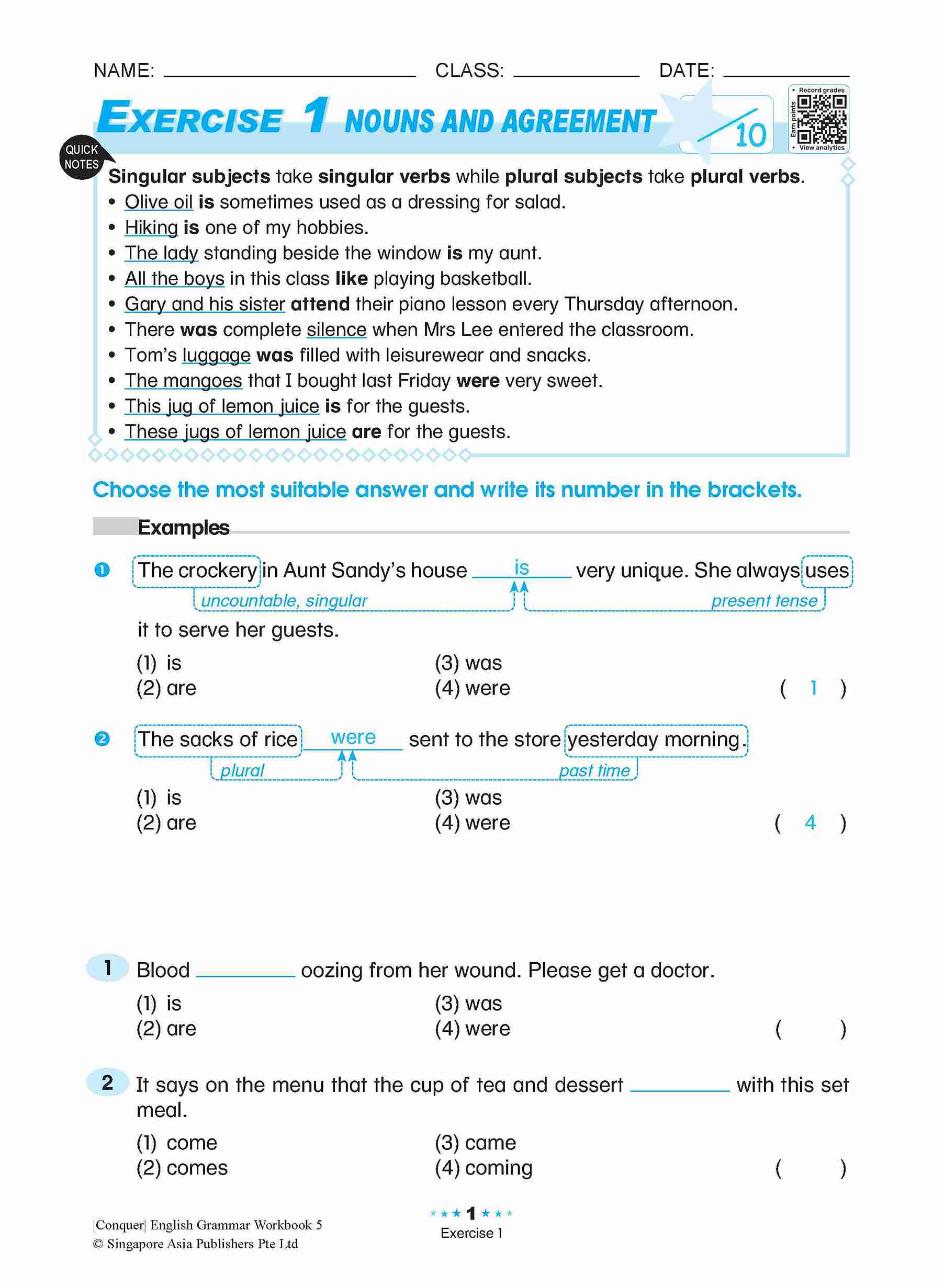 Conquer English Grammar Workbook 5 - Image 4