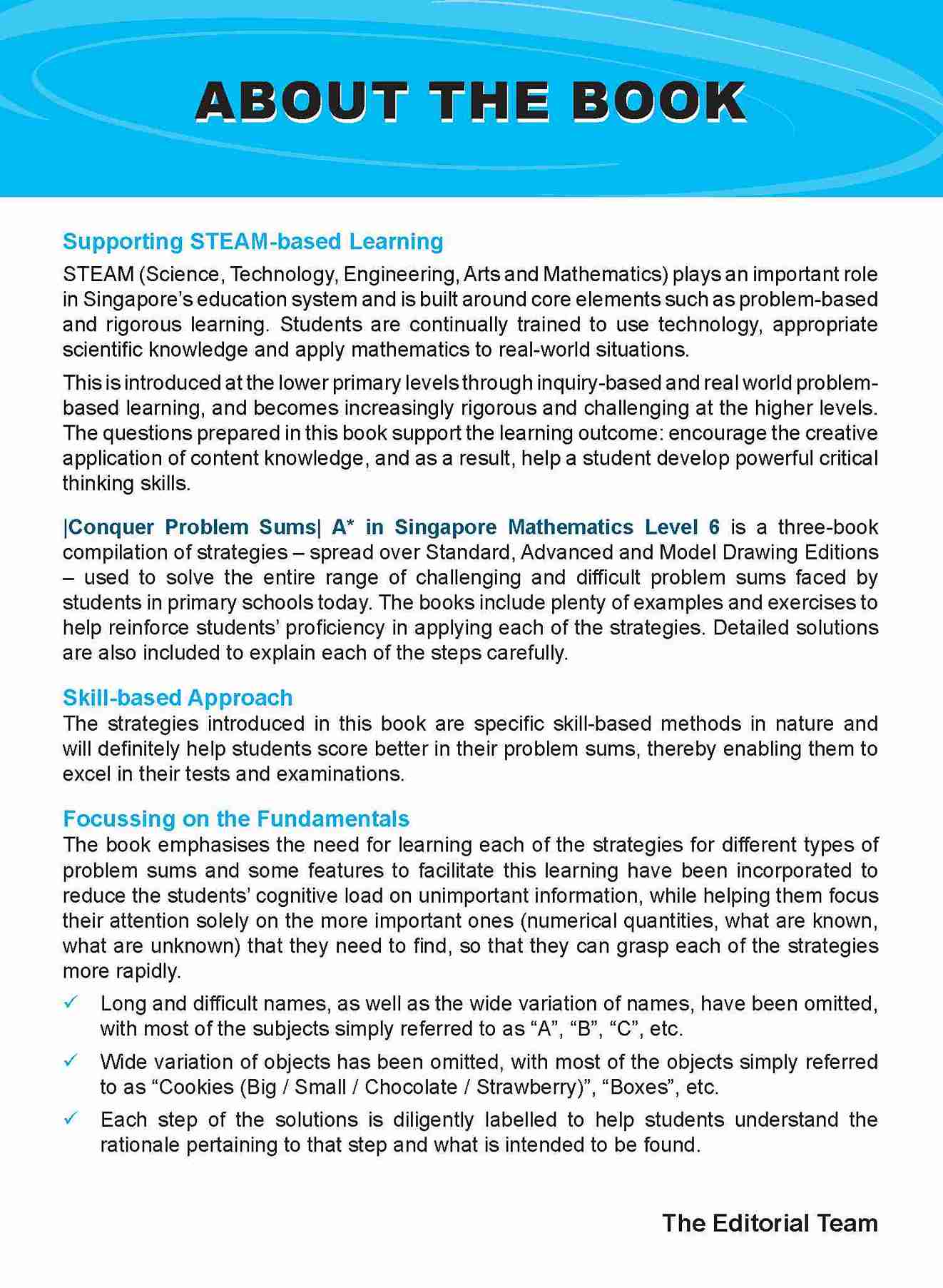 Conquer Problem Sums A* In Singapore Mathematics (Standard Edition) Level 6 - Image 2