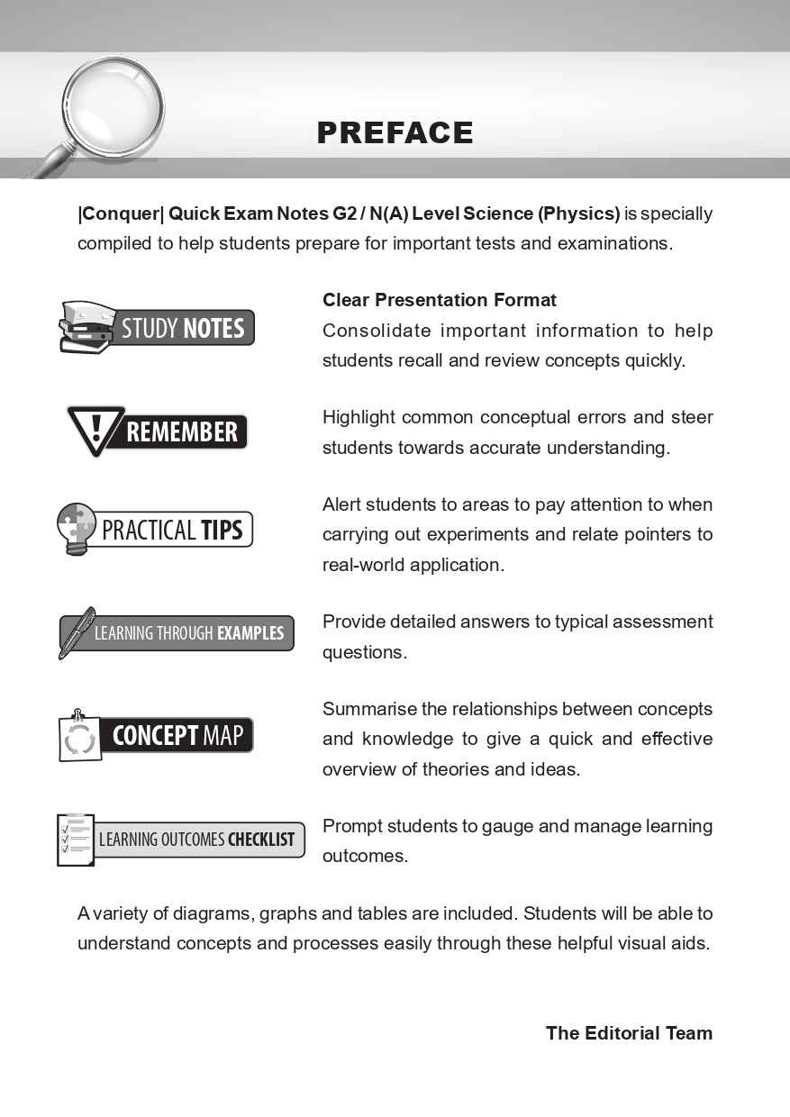 Conquer QUICK EXAM NOTES G2 / N(A) LEVEL SCIENCE (PHYSICS) - Image 2