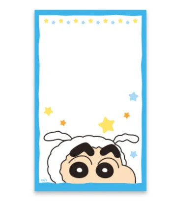 CRAYON SHIN-CHAN HANDY MEMO PAD - BLUE