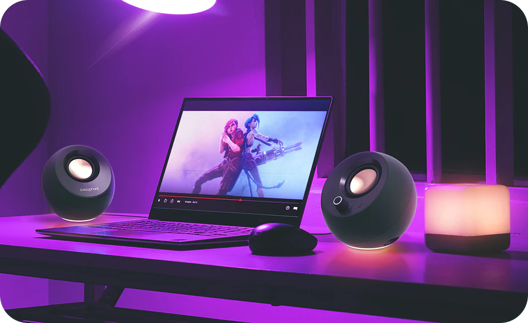 Creative Pebble Pro RGB Bluetooth Speaker - Image 7