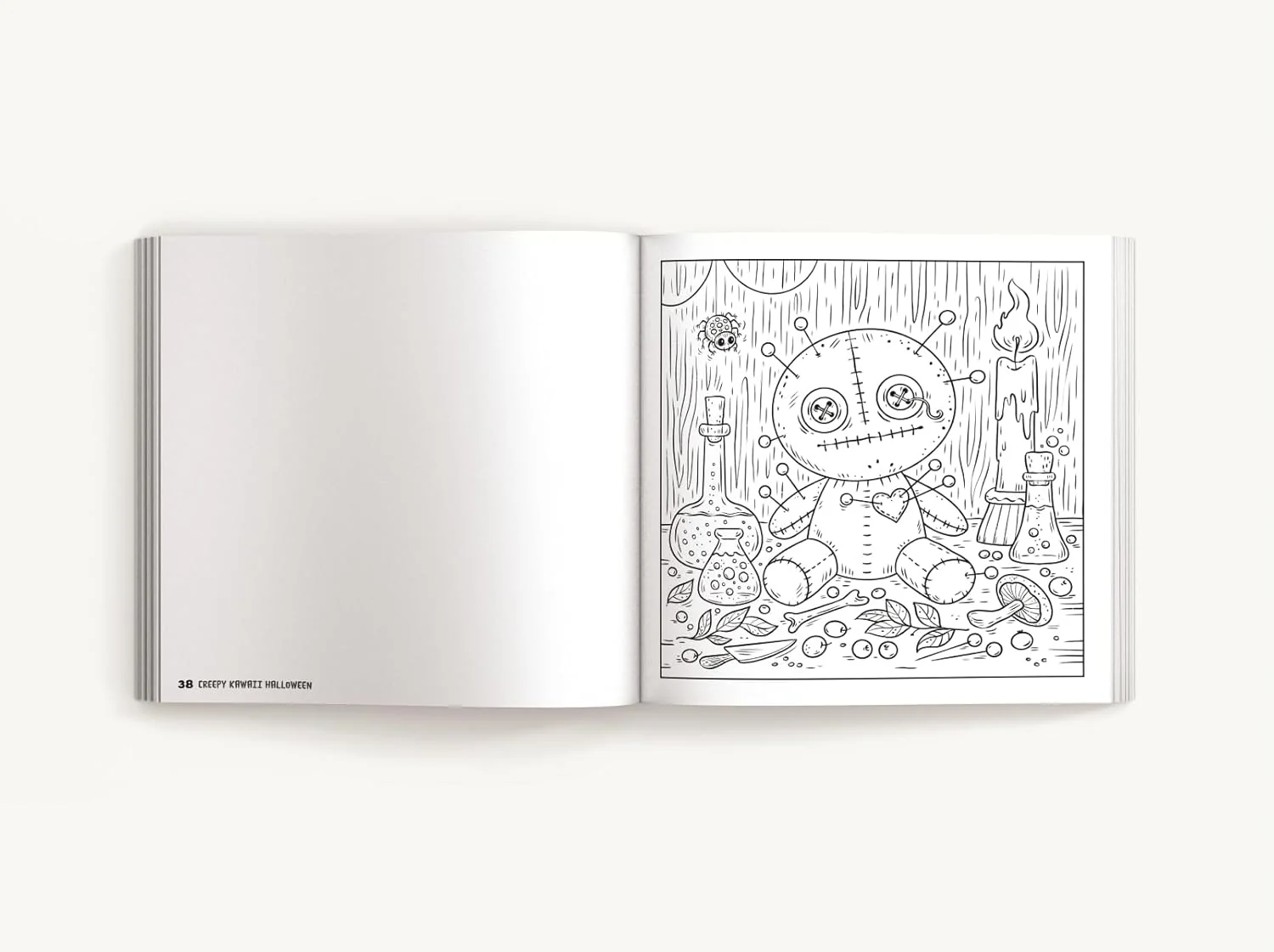 Creepy Kawaii Halloween: 50 Monstrously Cute Coloring Pages - Image 5