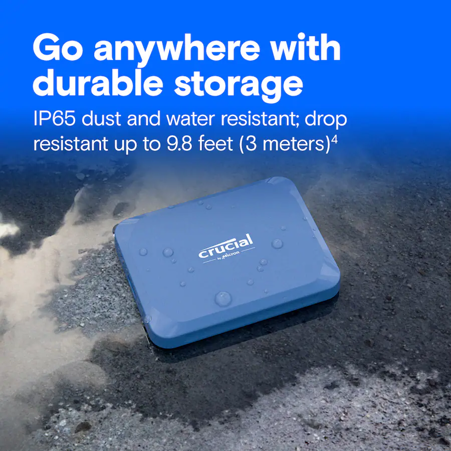 Crucial X10 Portable SSD - Blue - Image 8