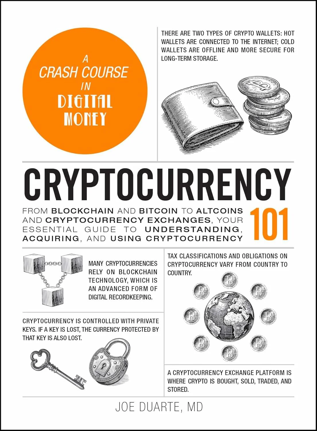 Cryptocurrency 101: From Blockchain And Bitcoin To Altcoins And Cryptocurrency Exchanges, Your Essential Guide To Understanding, Acquiring, And Using Cryptocurrency (Adams 101 Series) – Hardcover