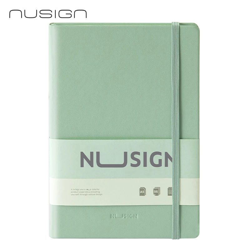DELI NUSIGN A5 PU NOTEBOOK GREEN ENS281
