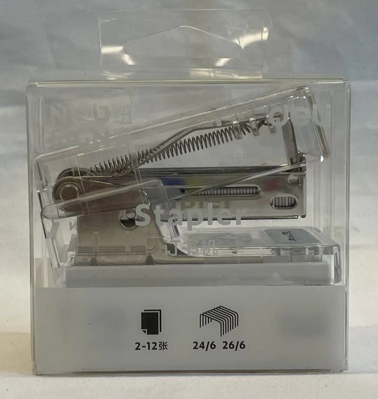 DELI NUSIGN MINI STAPLER TRANSPARENT NS083F - Image 3
