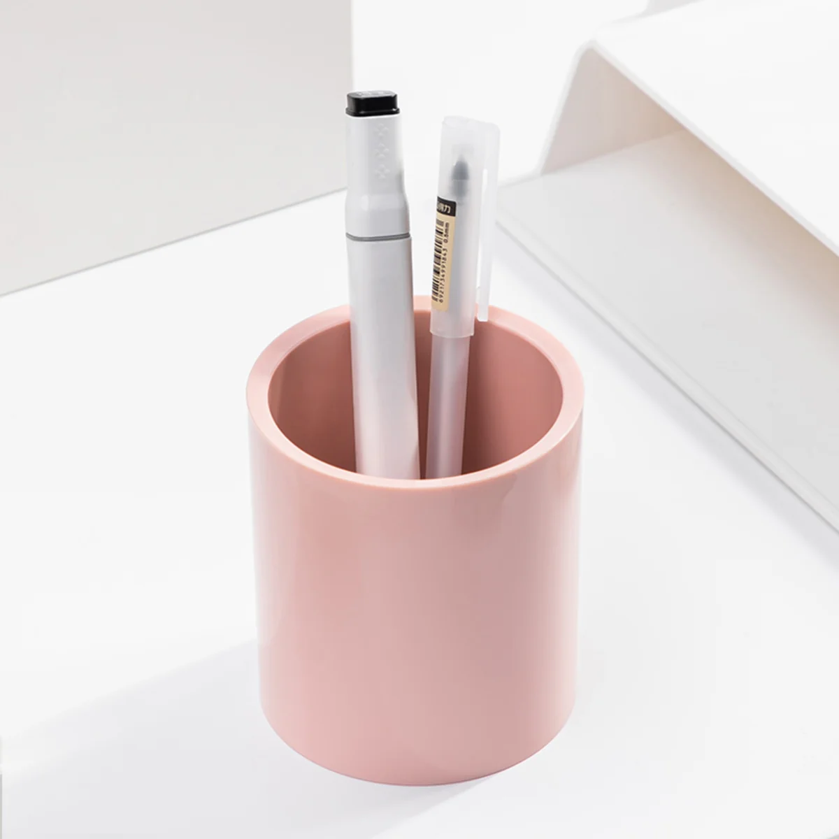 DELI NUSIGN ROUND PEN HOLDER RED NS023