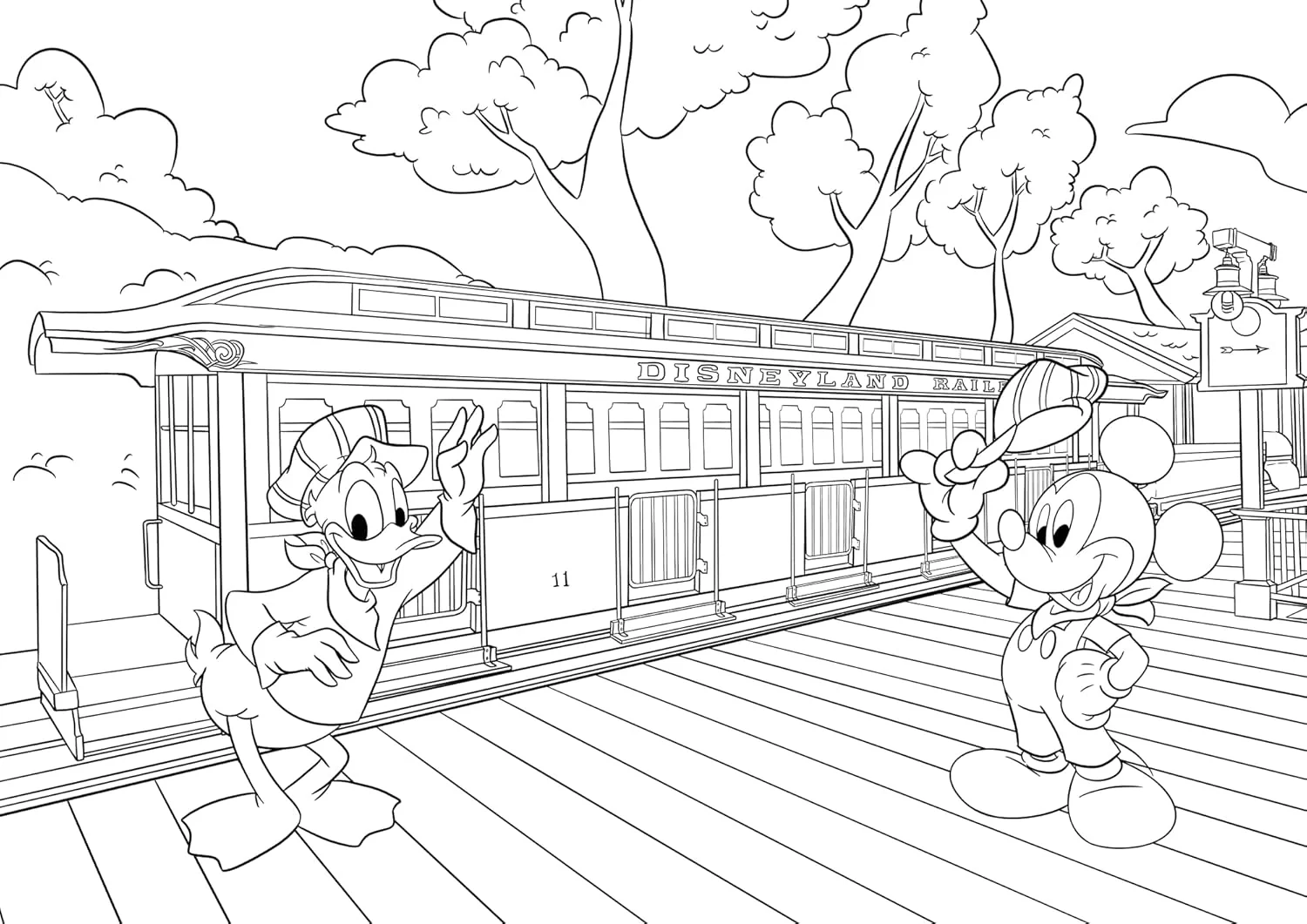 Disney: Disneyland Paris Colouring Book (Young Adult Colouring) Paperback - Image 2