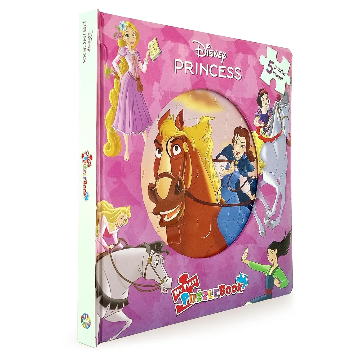Disney Princess My First Puzzle Book (10-Page Board Book, 5 Puzzles) – Picture Book - Image 3